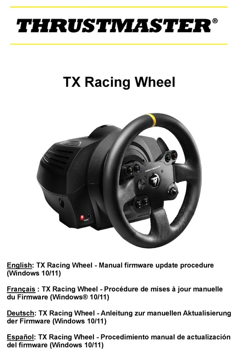 Thrustmaster TX Racing Wheel Use and care manual