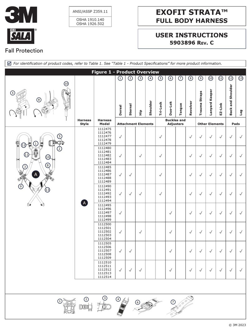 3M DBI SALA EXOFIT STRATA 1112475 User manual