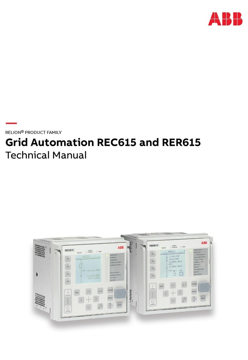 ABB Relion REC615 Technical manual