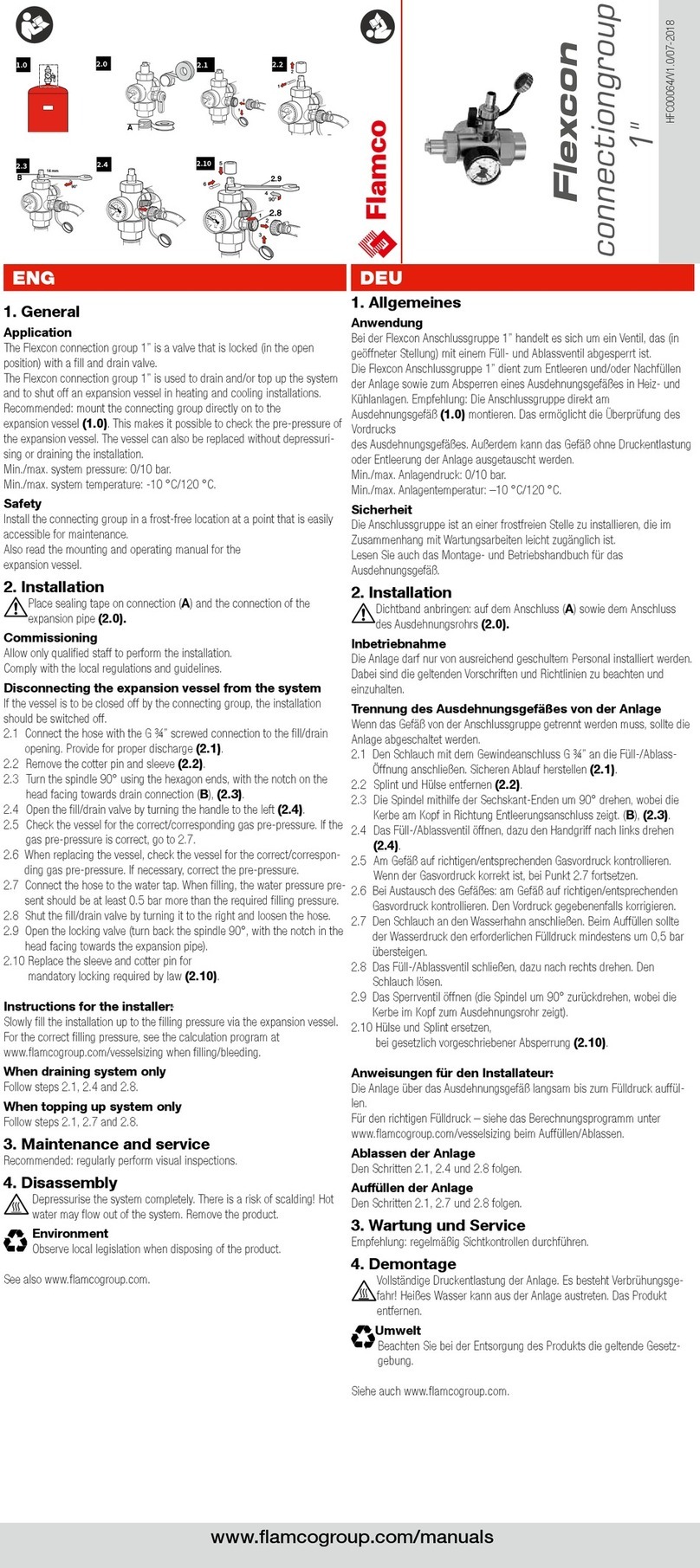 flamco Flexcon instruction manual