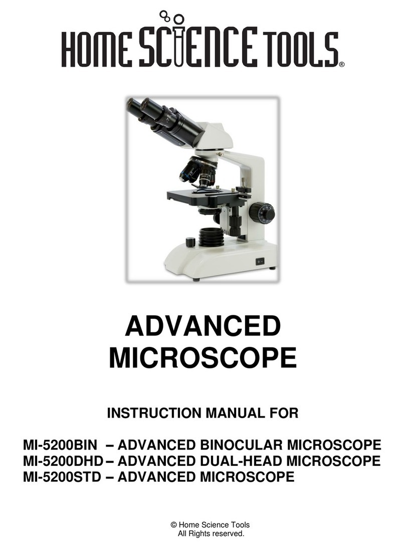 Home Science Tools MI-5200BIN instruction manual