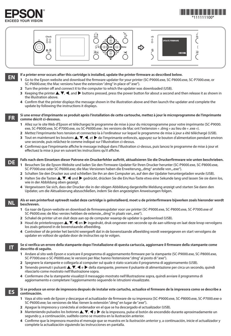Epson SureColor P8070 User manual