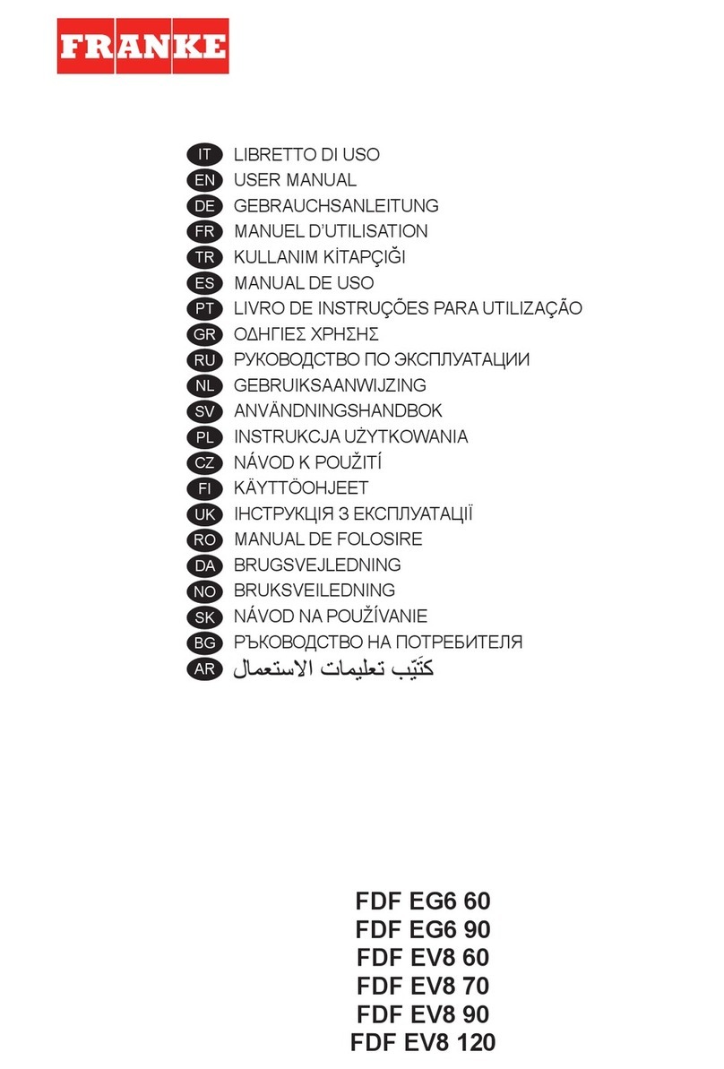 Franke FDF EG6 60 user manual