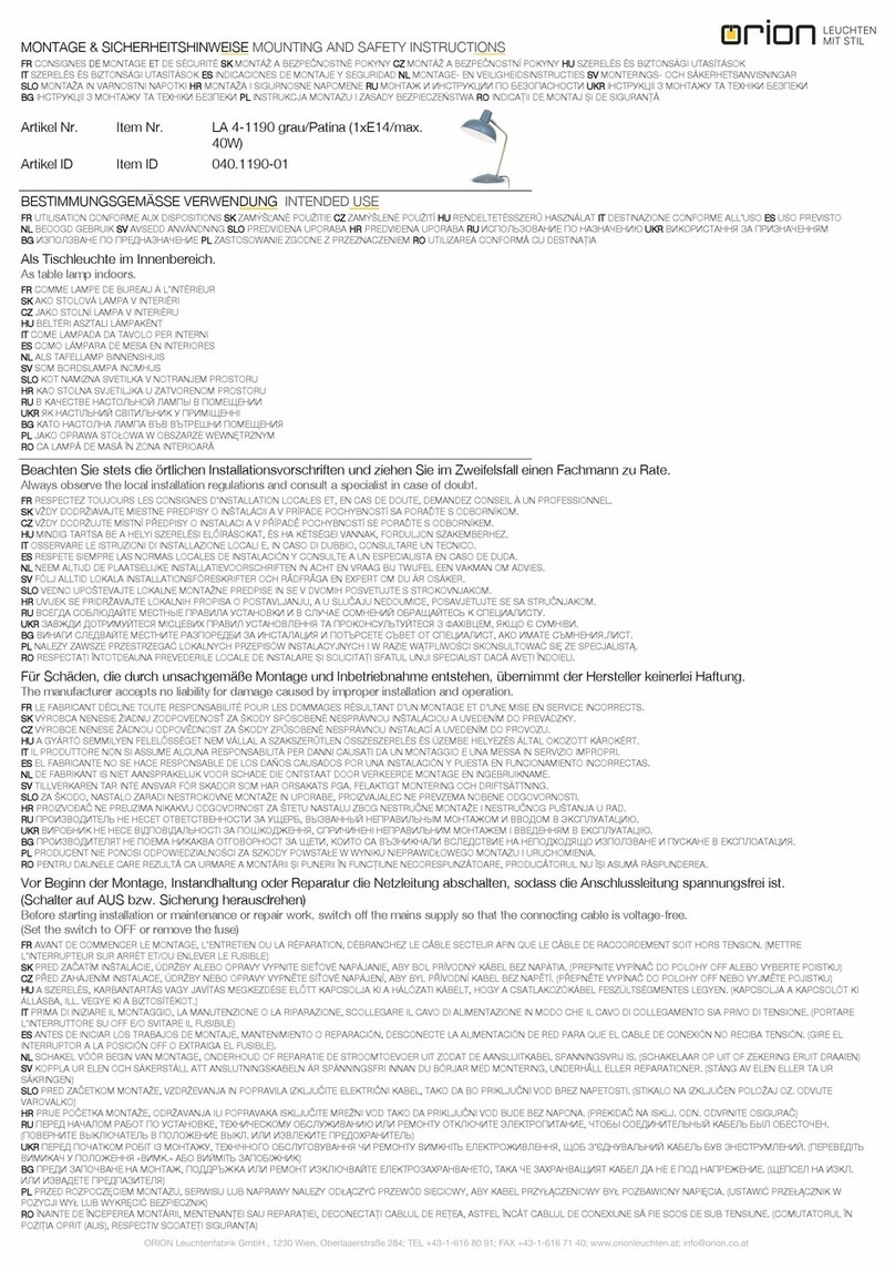 Orion LA 4-1190 Technical manual