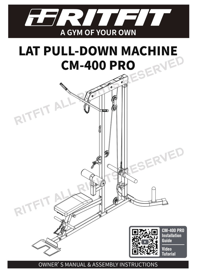 RITFIT CM-400 PRO Owner's manual & assembly instructions