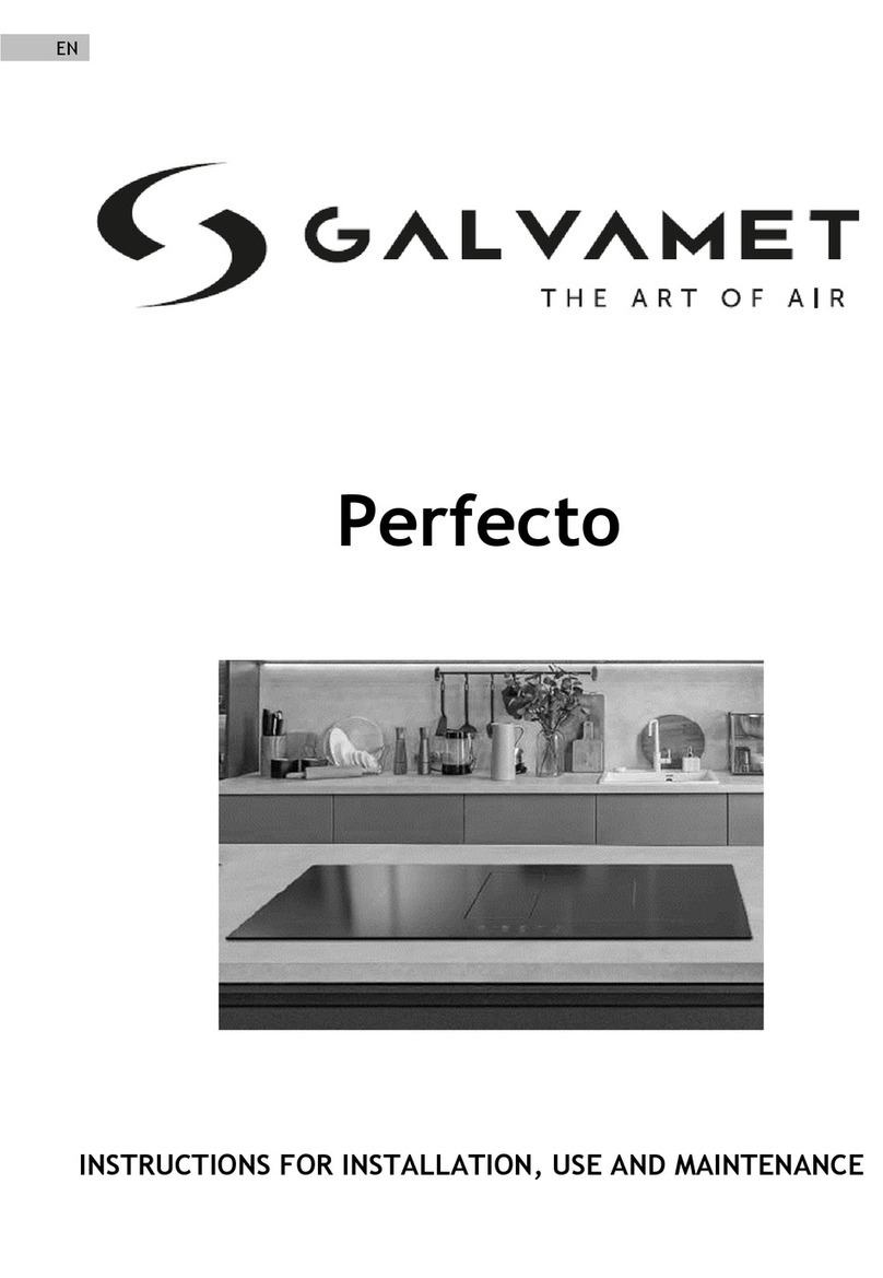Galvamet Perfecto Instructions for installation, use and maintenance