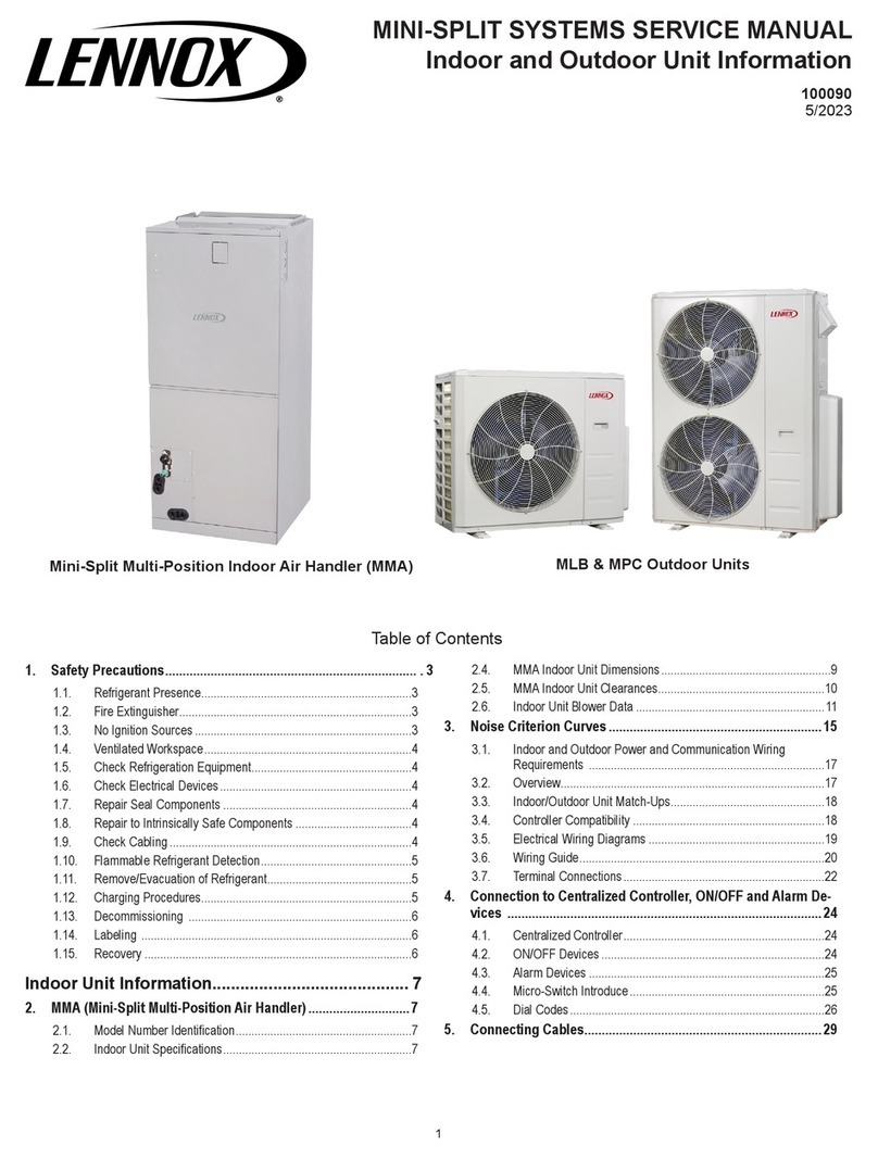 Lennox MMA018SM4 User manual