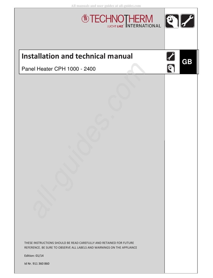 LUCHT LHZ Technotherm International CPH 1000 Installation and technical manual