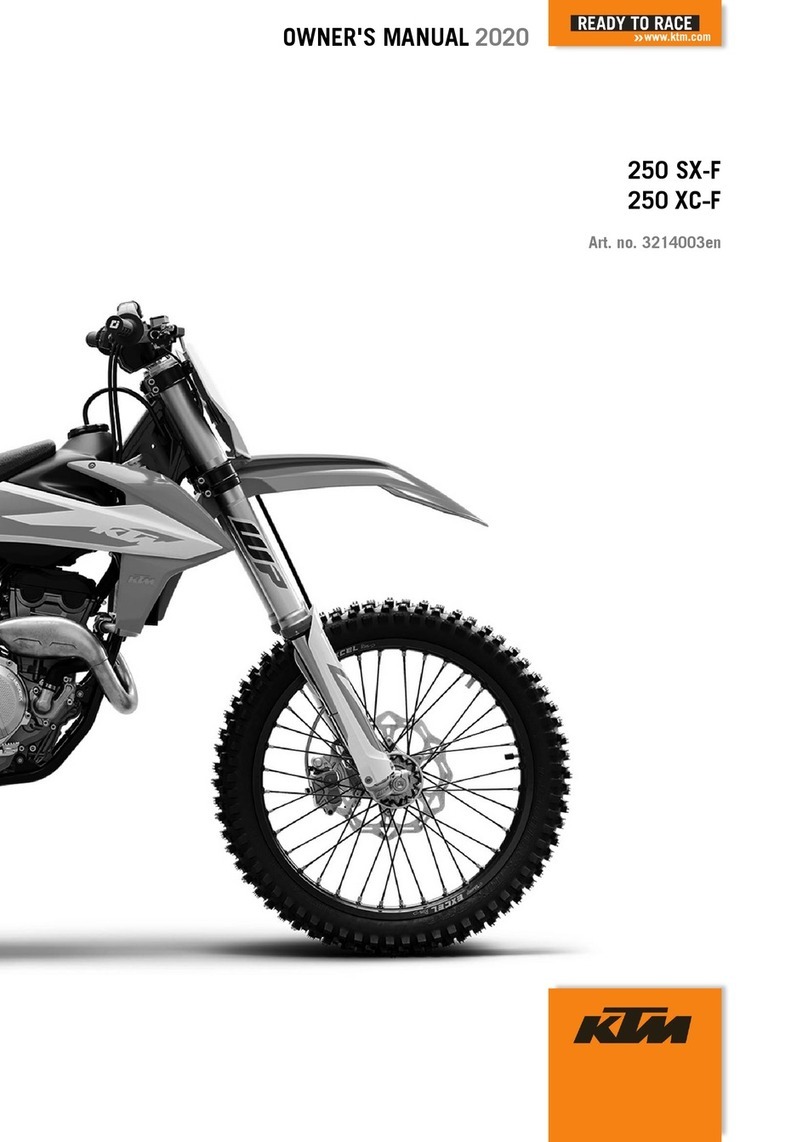KTM 250 SX-F 2020 User manual