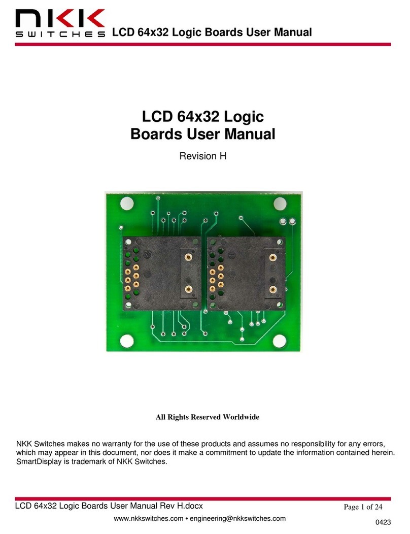 NKK SWITCHES LCD 64x32 user manual NKK SWITCHES LCD 64x32 user manual