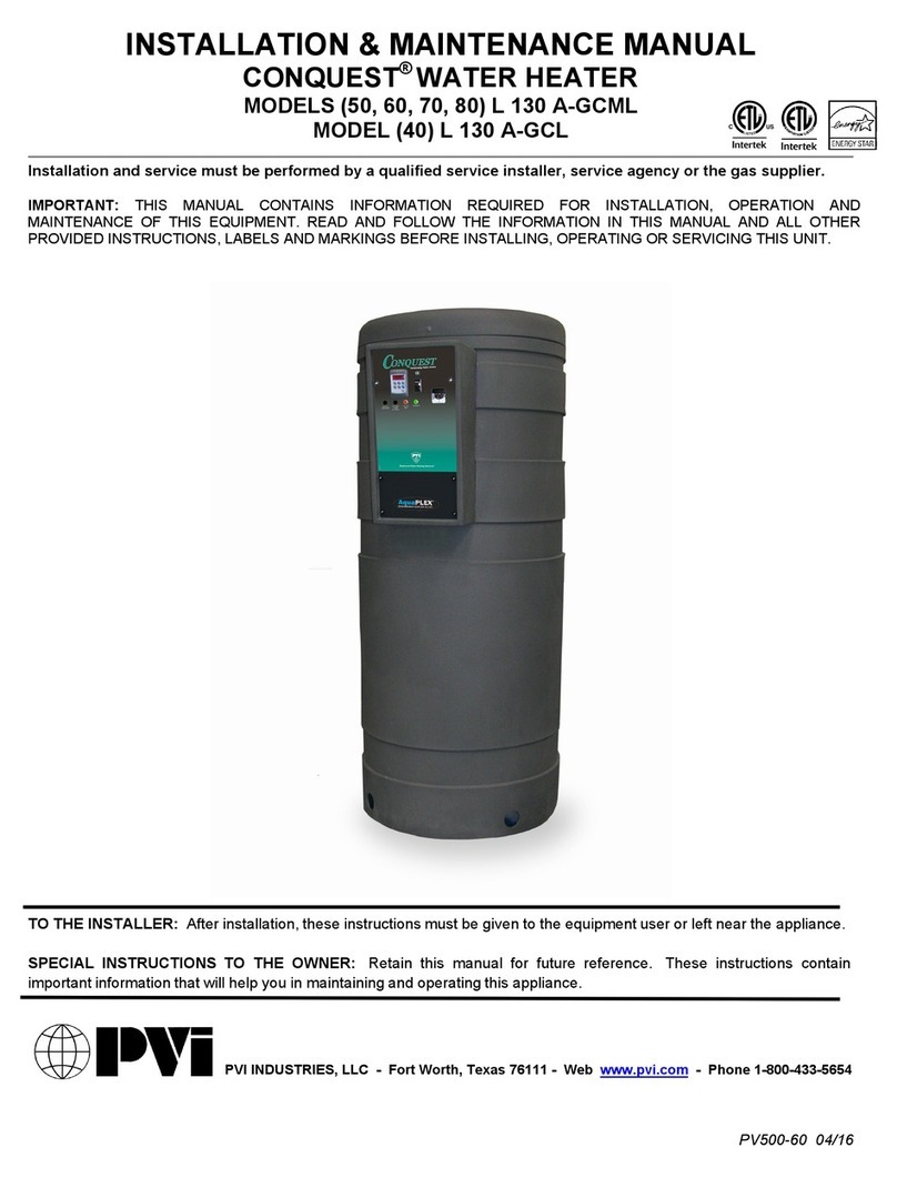 PVI Industries 50 L 130 A-GCML Instruction Manual