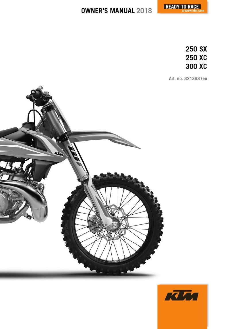 KTM 250 SX 2018 User manual
