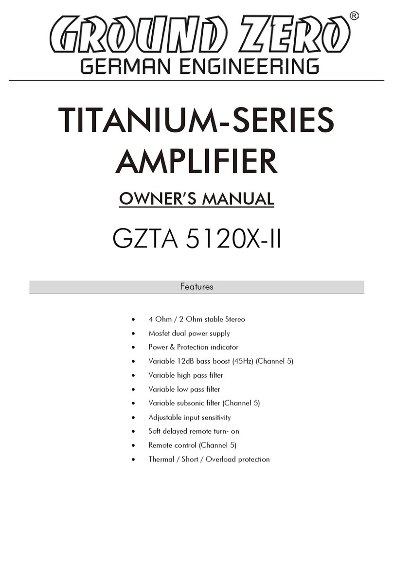 Ground Zero GZTA 5120X-II owner's manual