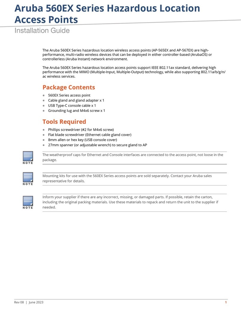 Aruba 560EX Series User manual