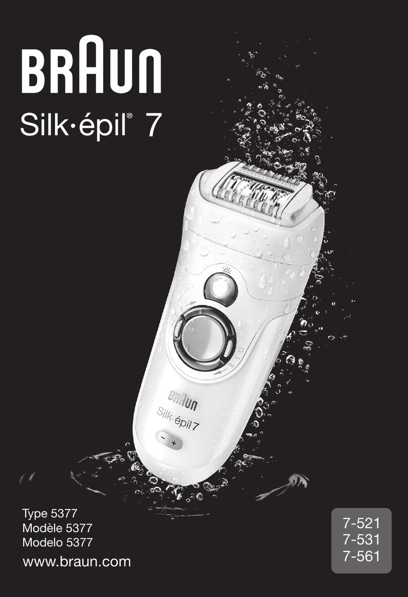 Braun Silk-epil 7-521 User manual