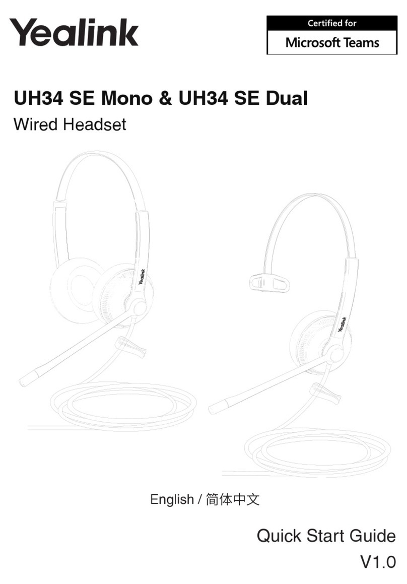 Yealink UH34 SE Mono User manual