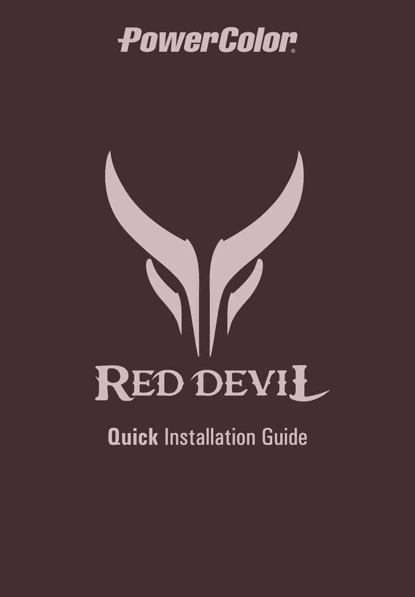 POWERCOLOR RX 7900 XT Series Quick installation guide POWERCOLOR RX 7900 XT Series Quick installation guide
