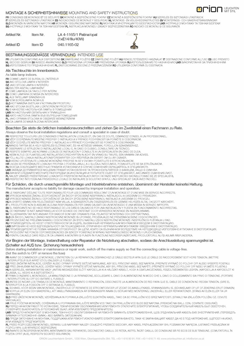 Orion LA 4-1165/1 Technical manual