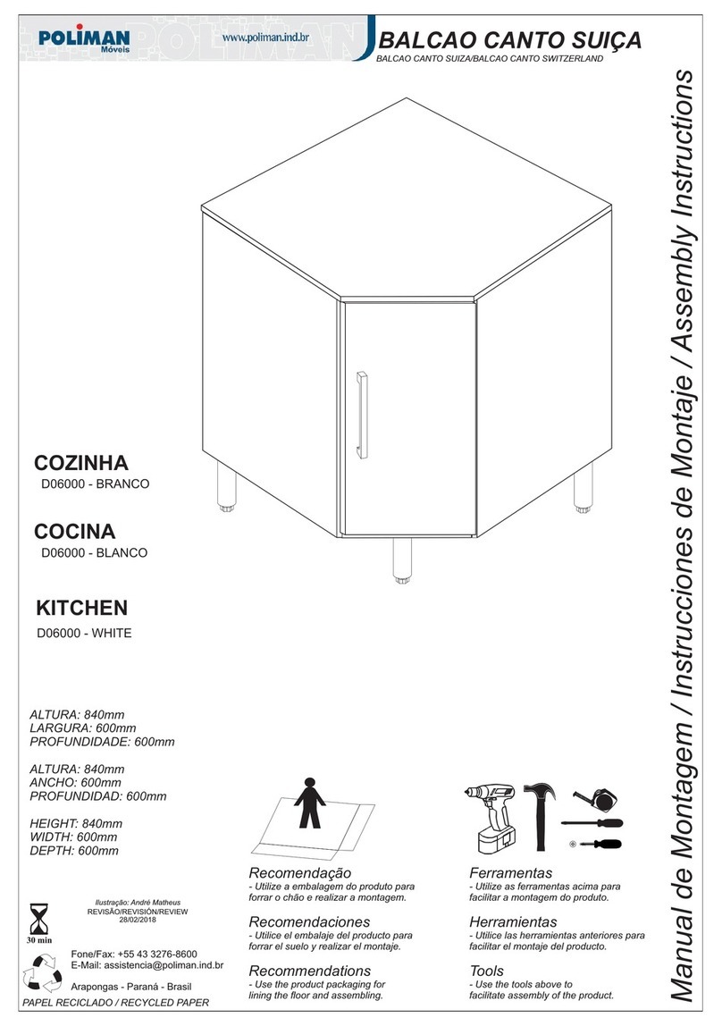 Poliman Moveis D06000 User manual