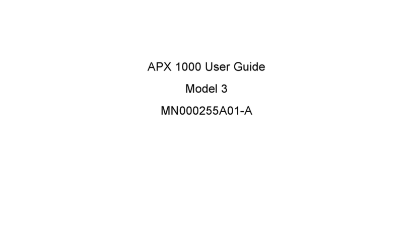Motorola APX 1000 User manual