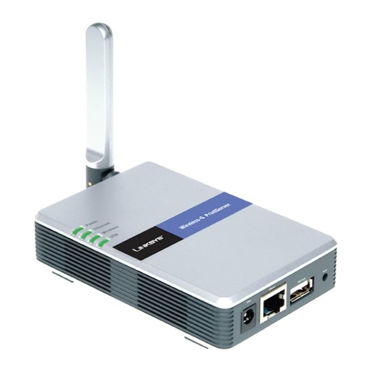 Linksys WPS54G - Wireless-G PrintServer Print Server User manual
