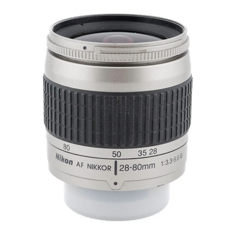 Nikon AF Zoom-Nikkor 28-80mm f/3.3-5.6G (2.9x) user manual