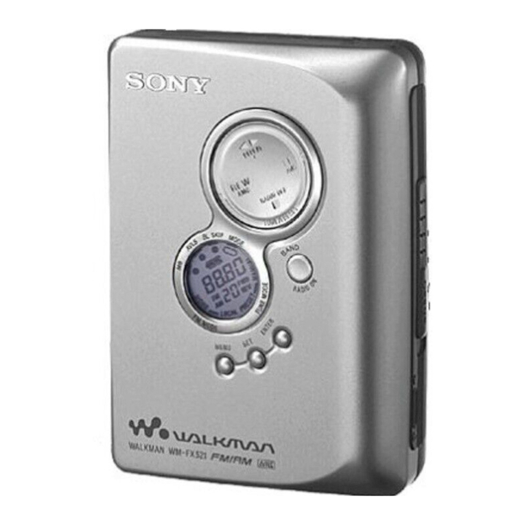 Sony WM-FX521 - Walkman user manual