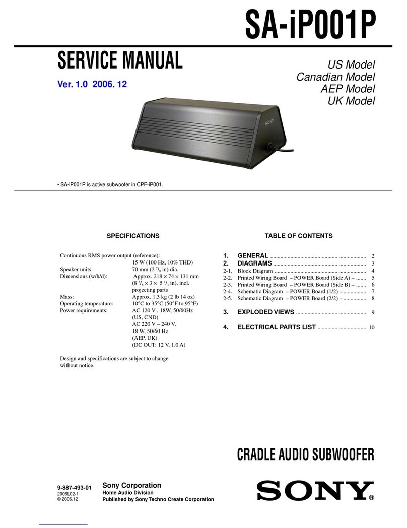 Sony SA-iP001P Service manual