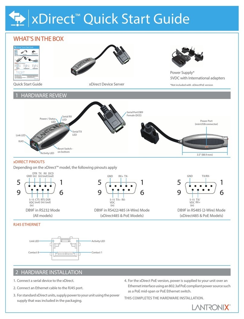 Lantronix xDirect User manual