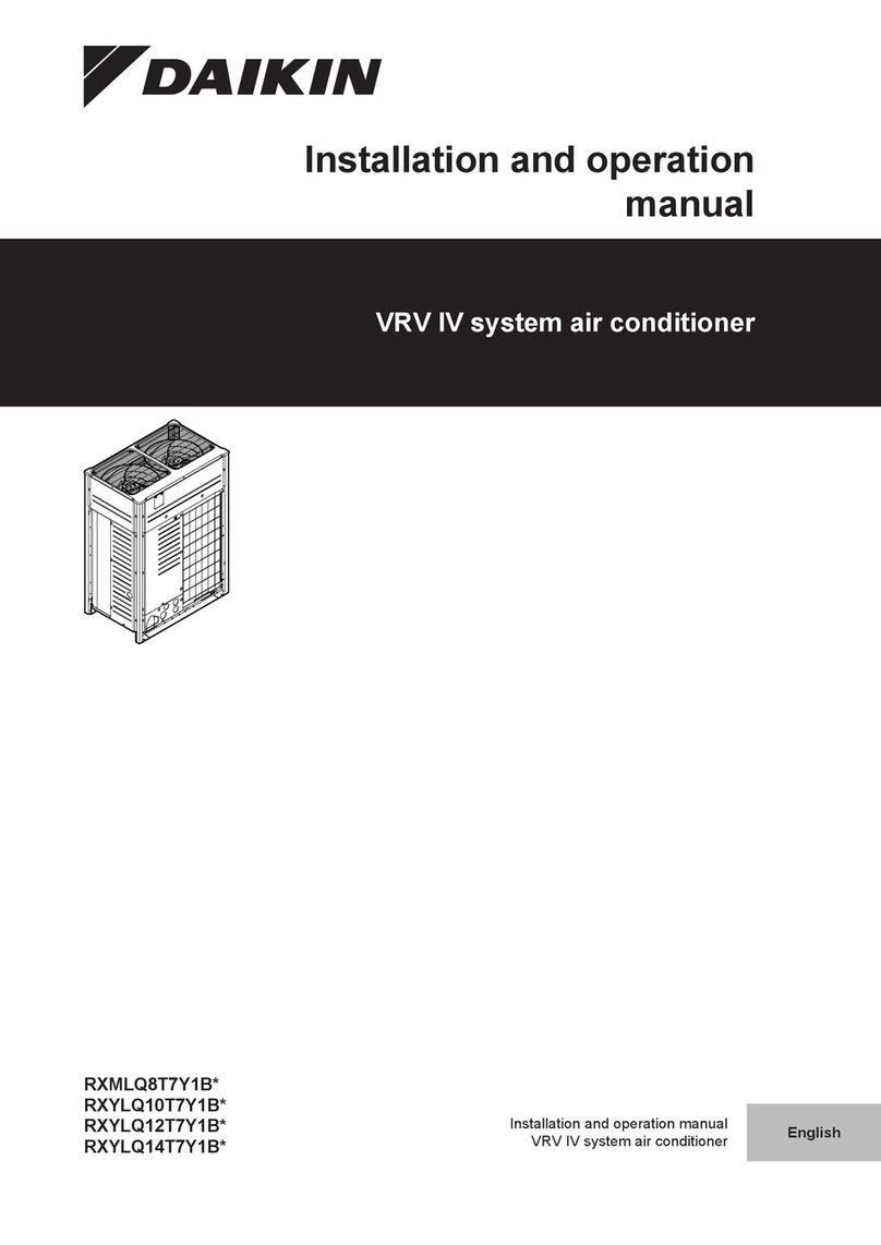 Daikin VRV IV RXMLQ8T7Y1B Series User manual