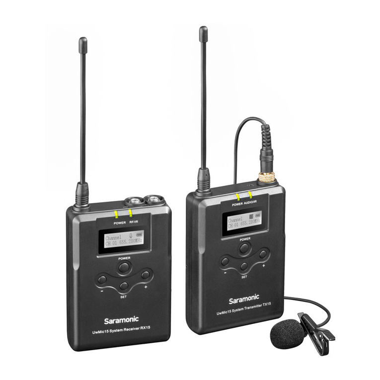Saramonic UwMic15 user manual Saramonic UwMic15 user manual