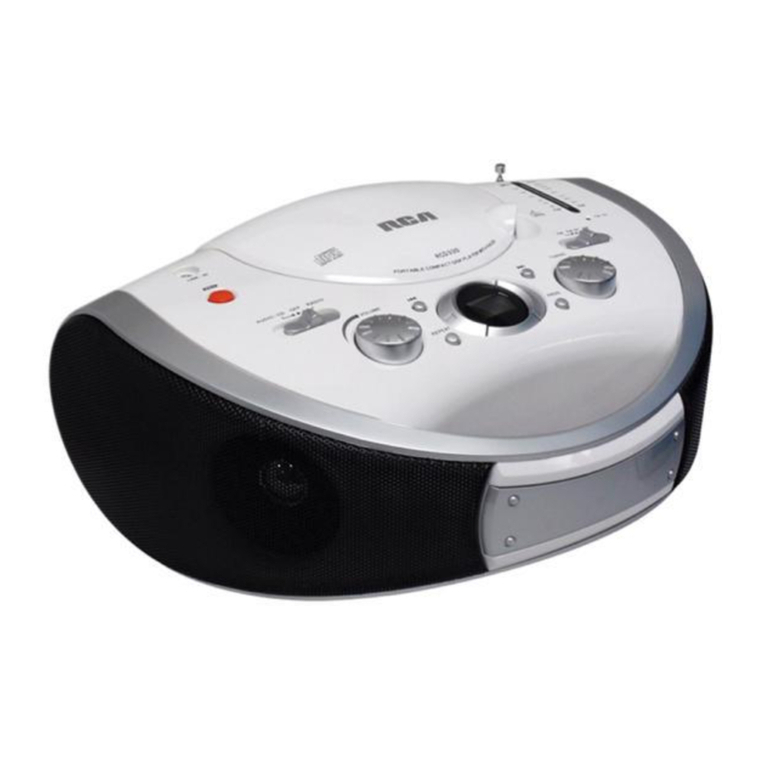 RCA RCD330 - Portable CD Player User manual RCA RCD330 - Portable CD Player User manual