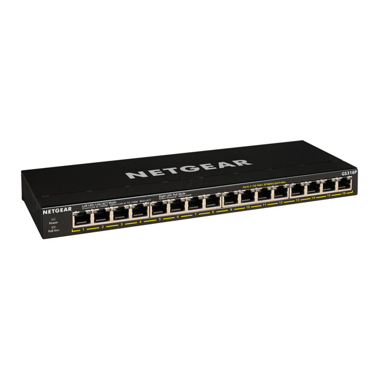 NETGEAR GS316P User manual NETGEAR GS316P User manual