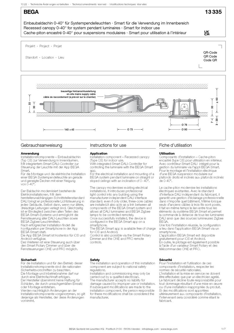 BEGA 13 335 installation instructions