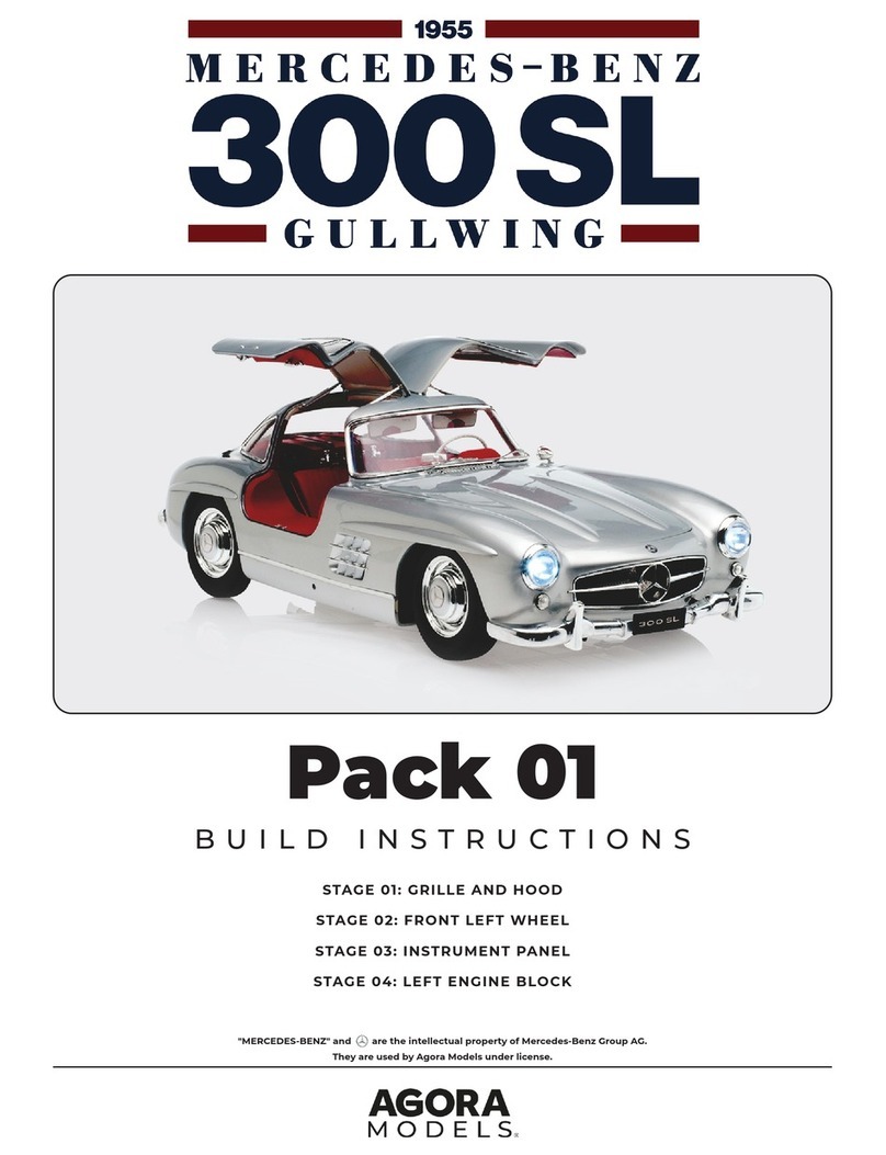 Agora Models Mercedes 300SL Gullwing 1955 Build instructions