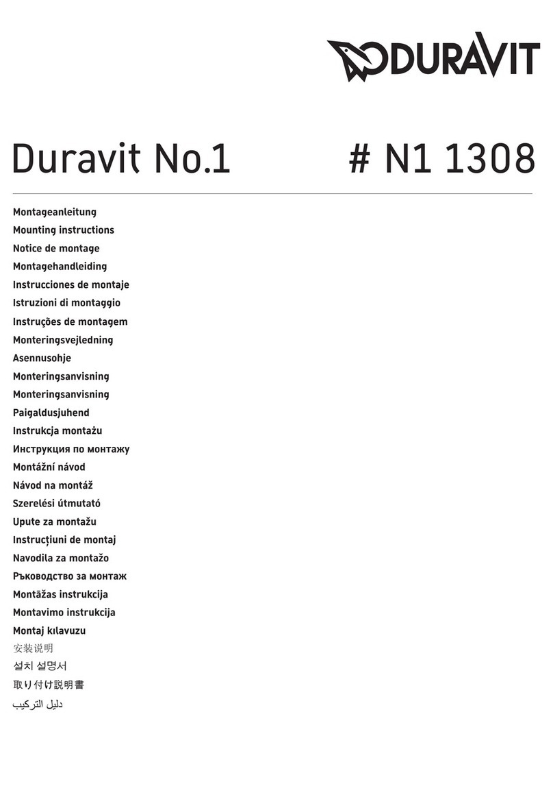 DURAVIT N1 1308 Mounting instructions