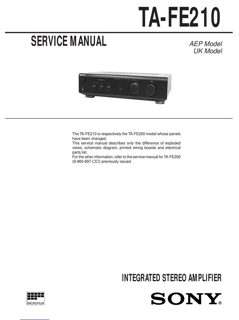 Sony TA-FE210 User manual