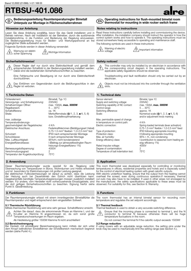 alre RTBSU-401.086 00 User manual alre RTBSU-401.086 00 User manual