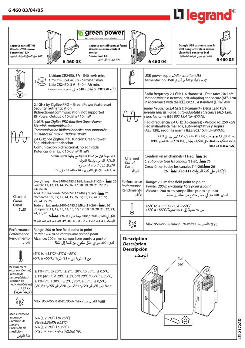 LEGRAND 6 460 03 instruction manual