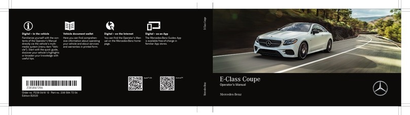 Mercedes-Benz E CLASS 2020 User manual