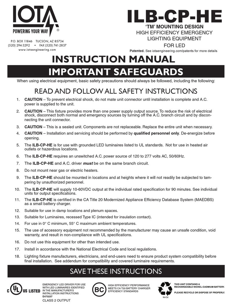 IOTA ILB CP07 HE instruction manual