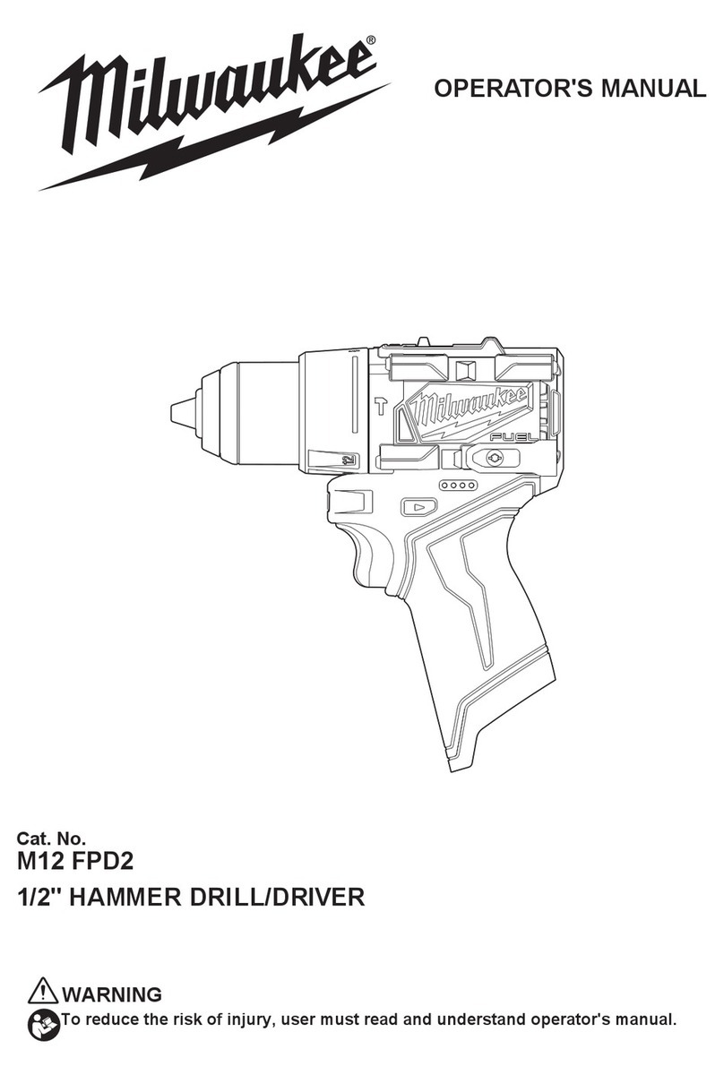 Milwaukee FUEL M12 FPD2 Operator's manual