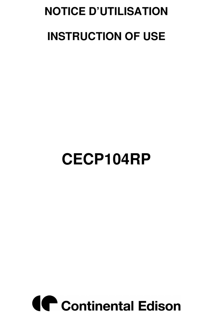 CONTINENTAL EDISON CECP104RP Instruction Manual CONTINENTAL EDISON CECP104RP Instruction Manual