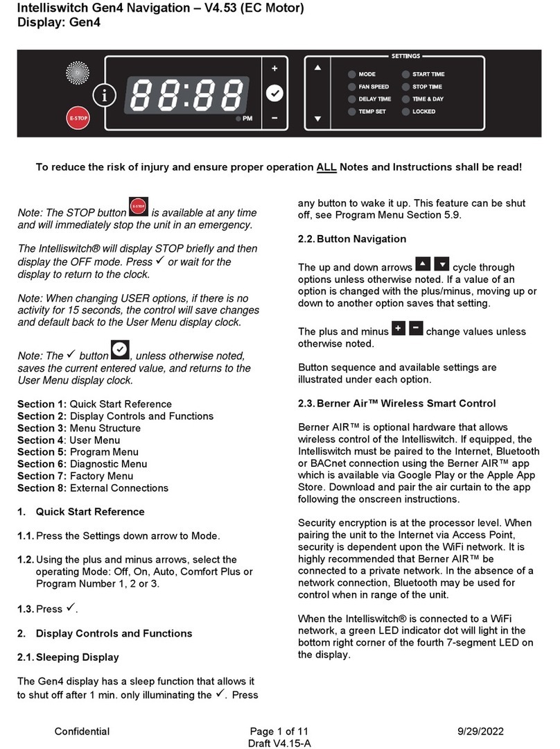 Berner Intelliswitch Gen4 instruction manual