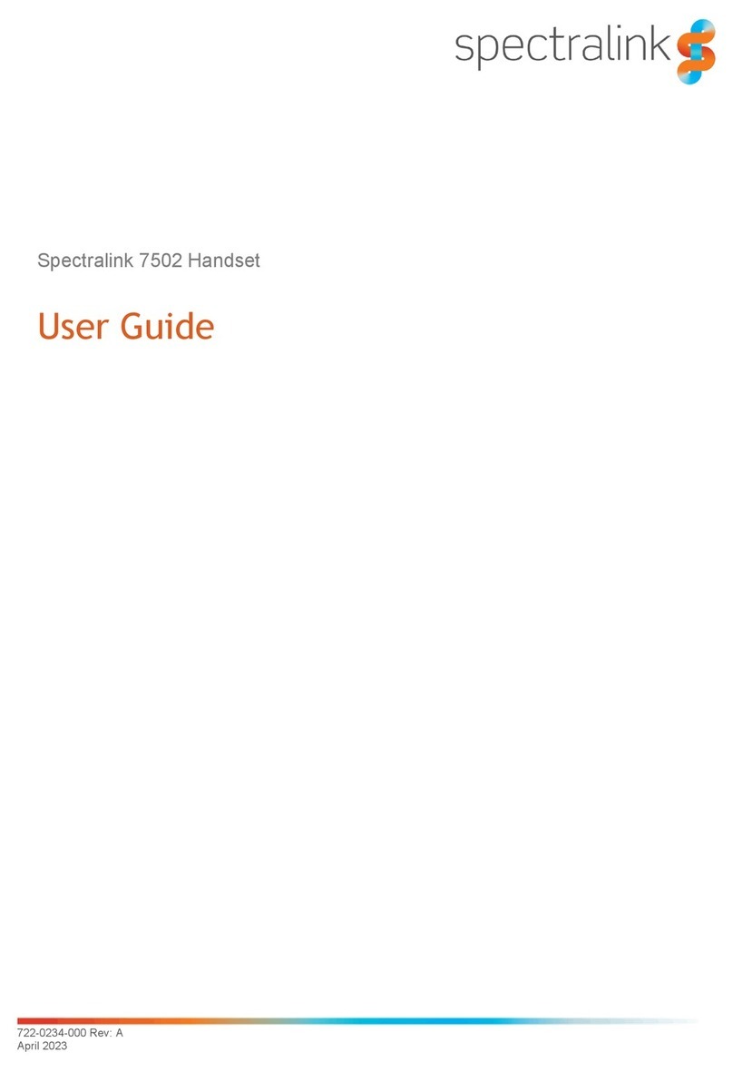 SpectraLink Spectralink 7502 User manual