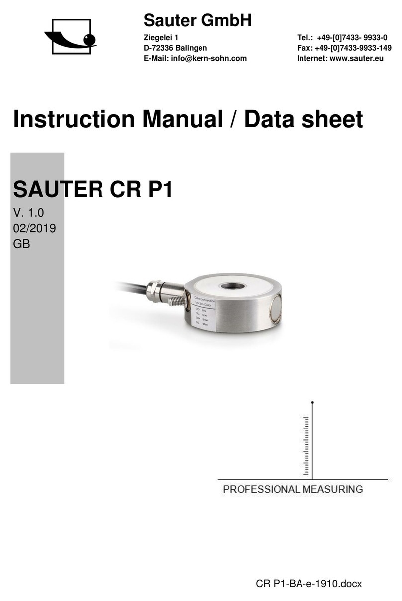 sauter CR P1 User manual sauter CR P1 User manual