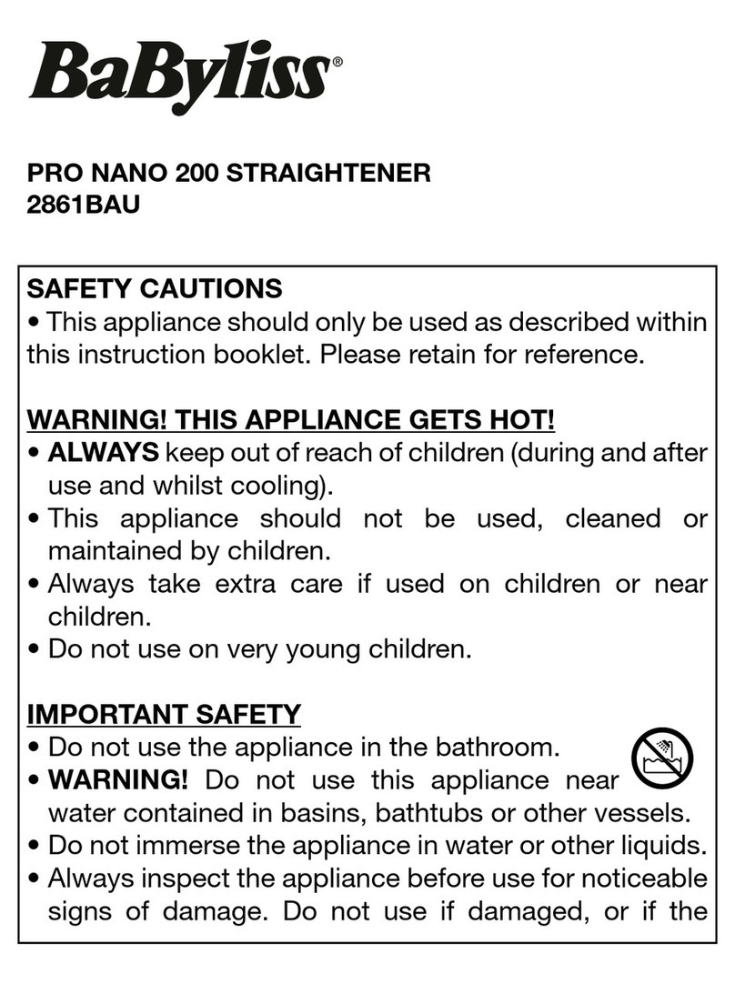 BaByliss 2861BAU instructions BaByliss 2861BAU instructions