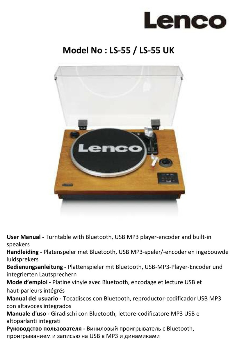 LENCO LS-55 User manual LENCO LS-55 User manual