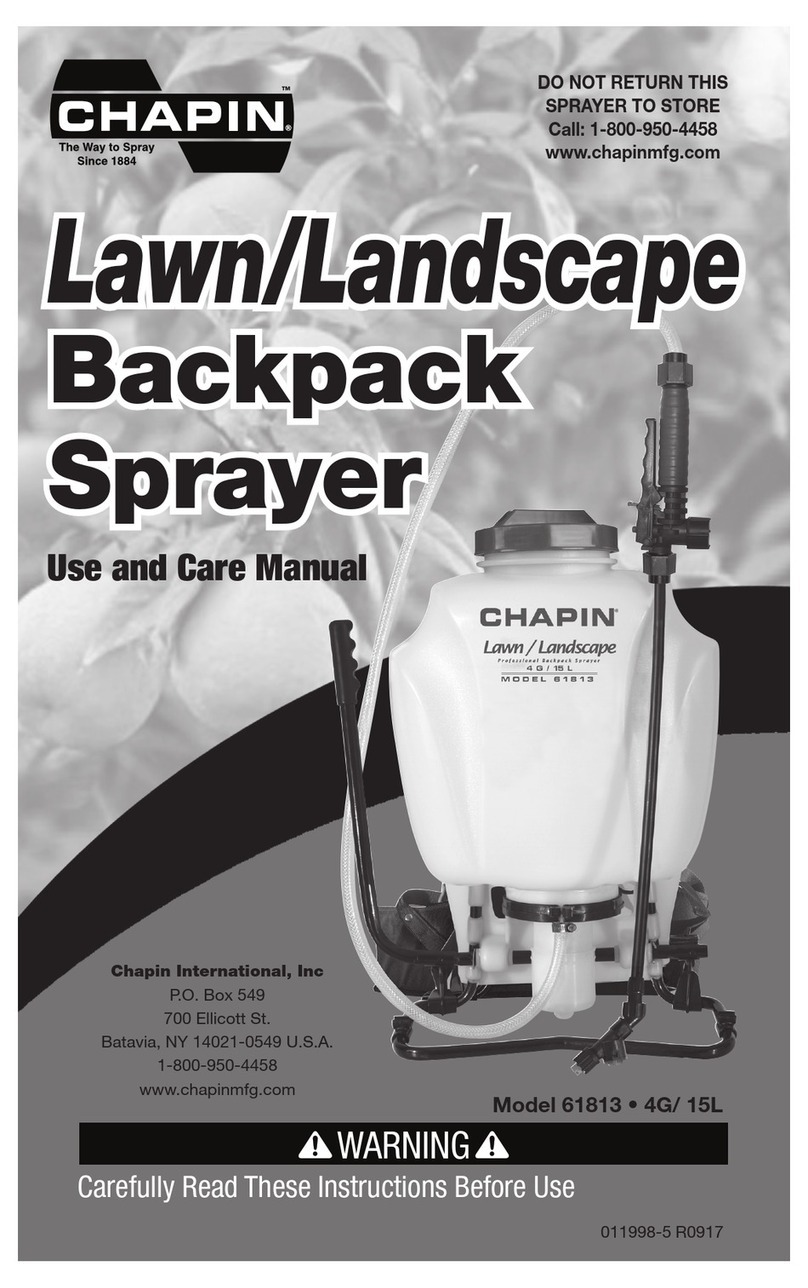 Chapin 61813 use and care manual