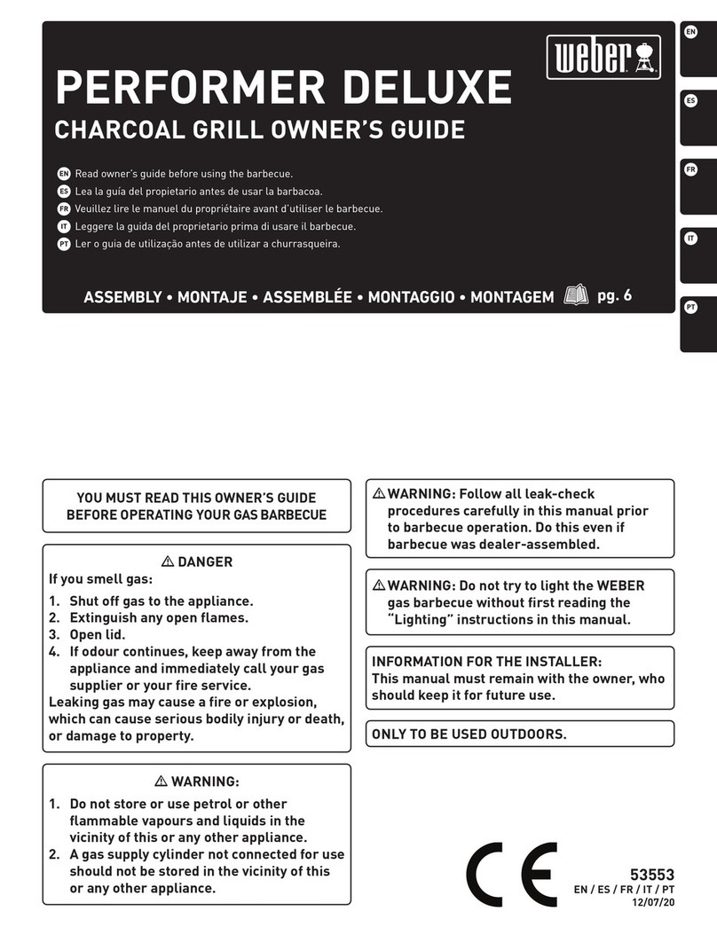 Weber performer deluxe User manual